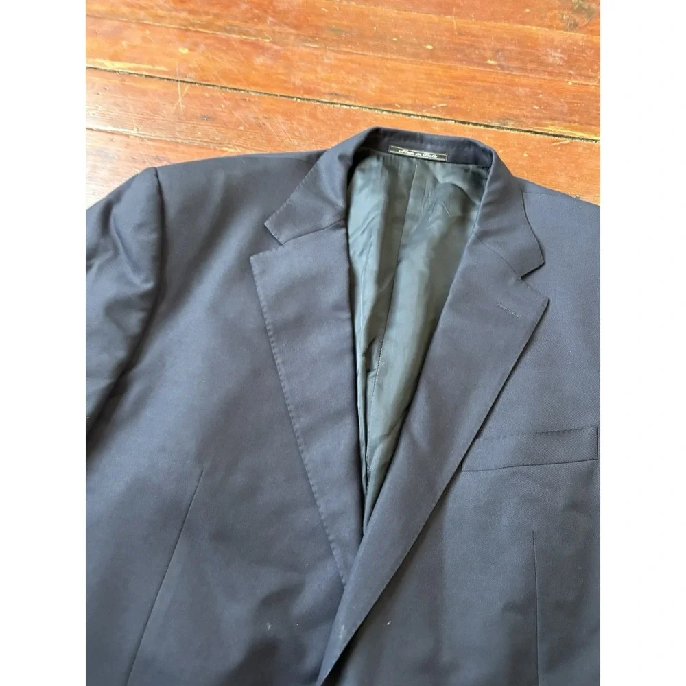Corneliani Men's Blue Wool/Rayon Blazer Jacket Size‎ 58 7L Made In Italy